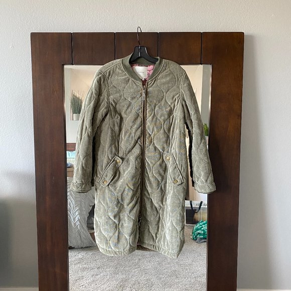 Anthropologie Quilted Corduroy Jacket 